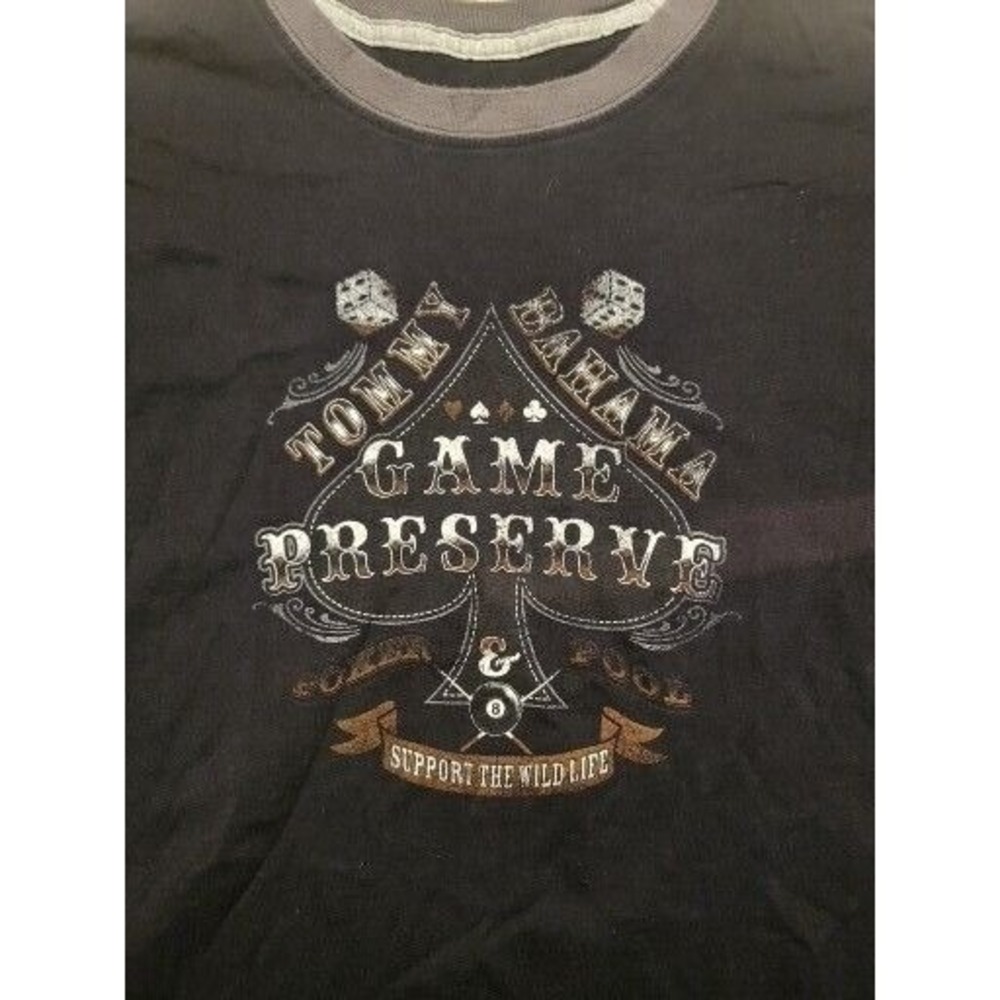 Tommy Bahama Game Preserve Tshirt Mens Sz L Pool Billiards Wildlife Short Sleeve - Picture 6 of 7